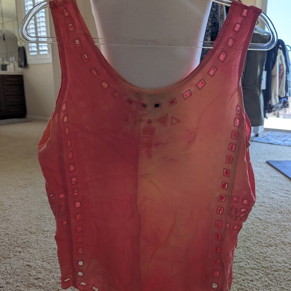 Love Stich Tank - Pink and Orange'ish